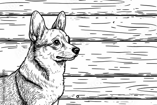 Cute coloring page featuring a playful dog for kids creativity.