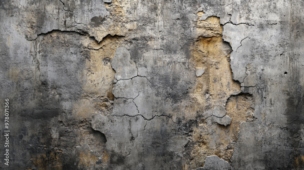 A weathered concrete wall with large chunks missing, exposing the rough, crumbling surface beneath. The texture is gritty, with deep cracks and stains adding to the wall's aged appearance. A weathered concrete wall with large chunks missing, exposing the rough, crumbling surface beneath. The texture is gritty, with deep cracks and stains adding to the wall's aged appearance.