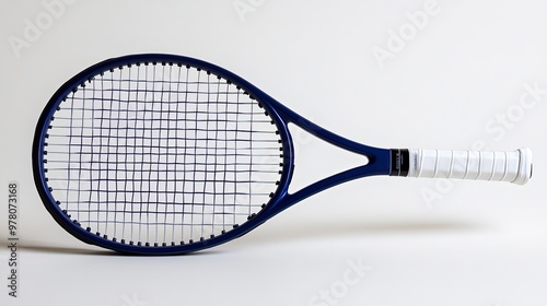 Tennis racket, on the white background