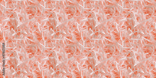 shredded paper filler in blush pink color with thin, delicate strips, shredded paper filler texture background photo