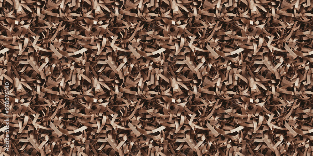 shredded paper filler in bronze color with thin, delicate strips, shredded paper filler texture background shredded paper filler in bronze color with thin, delicate strips, shredded paper filler texture background