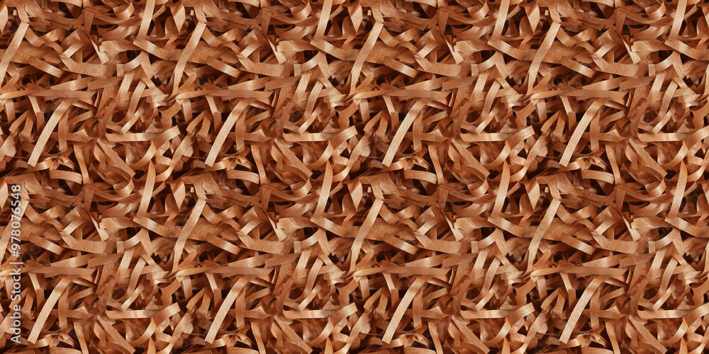 shredded paper filler in burnt sienna color with thin, delicate strips, shredded paper filler texture background shredded paper filler in burnt sienna color with thin, delicate strips, shredded paper filler texture background
