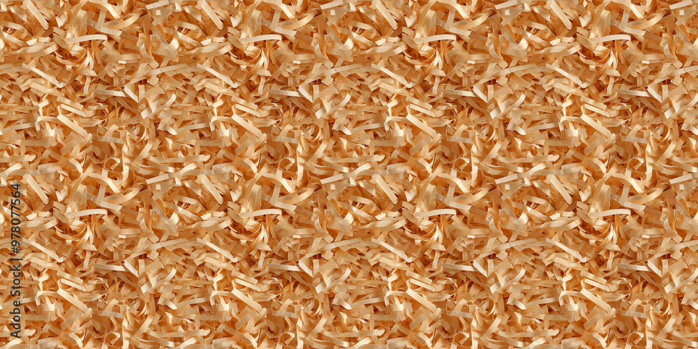 shredded paper filler in caramel color with thin, delicate strips, shredded paper filler texture background shredded paper filler in caramel color with thin, delicate strips, shredded paper filler texture background