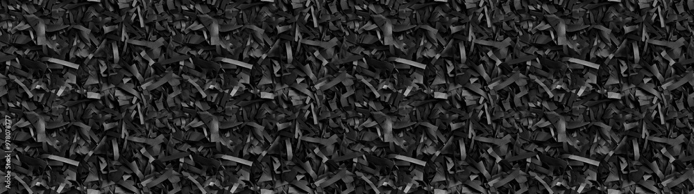shredded paper filler in charcoal color with thin, delicate strips, shredded paper filler texture background shredded paper filler in charcoal color with thin, delicate strips, shredded paper filler texture background