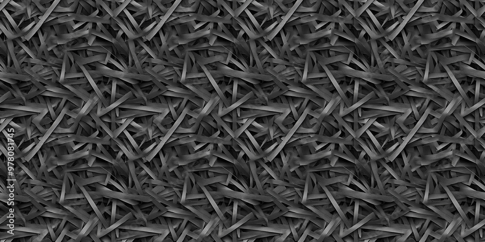 shredded paper filler in dark gray color with thin, delicate strips, shredded paper filler texture background shredded paper filler in dark gray color with thin, delicate strips, shredded paper filler texture background