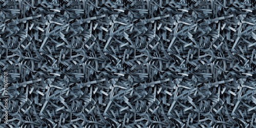 shredded paper filler in dark gray color with thin, delicate strips, shredded paper filler texture background