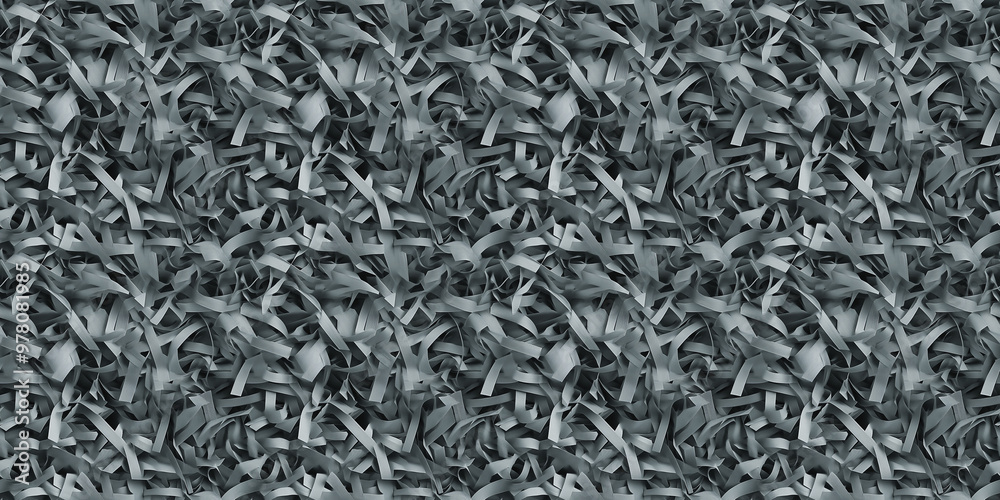 shredded paper filler in dark gray color with thin, delicate strips, shredded paper filler texture background shredded paper filler in dark gray color with thin, delicate strips, shredded paper filler texture background