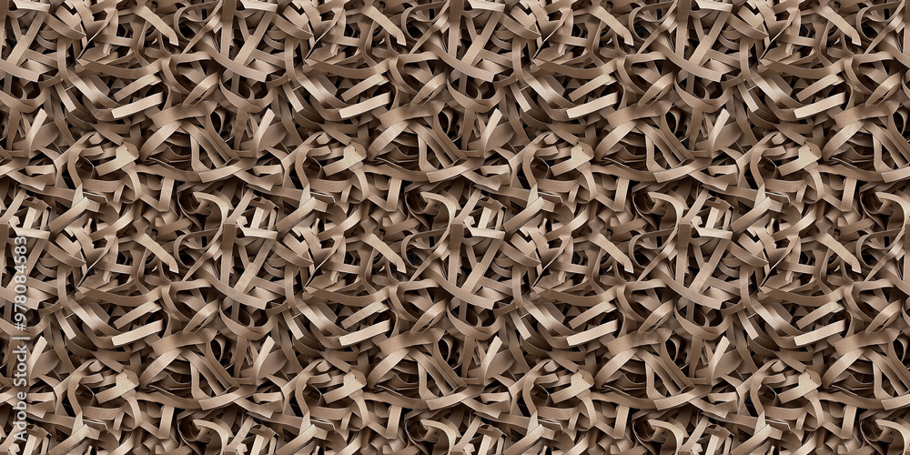 shredded paper filler in dusty cocoa color with thin, delicate strips, shredded paper filler texture background shredded paper filler in dusty cocoa color with thin, delicate strips, shredded paper filler texture background