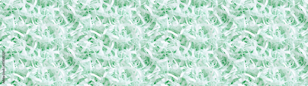 shredded paper filler in mint color with thin, delicate strips, shredded paper filler texture background shredded paper filler in mint color with thin, delicate strips, shredded paper filler texture background