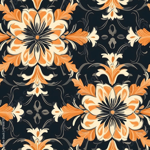 Seamless Floral Pattern Wallpaper