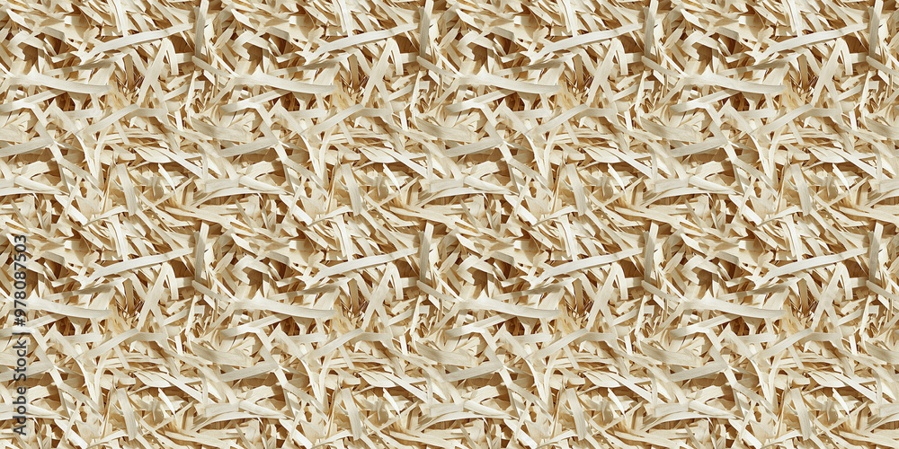 shredded paper filler in wheat color with thin, delicate strips, shredded paper filler texture background shredded paper filler in wheat color with thin, delicate strips, shredded paper filler texture background