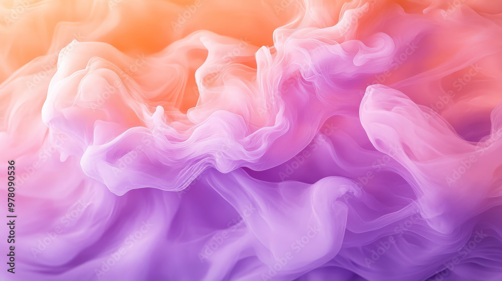A pastel gradient of lavender and soft peach, with fluid liquid waves creating a dreamy, calming effect. A pastel gradient of lavender and soft peach, with fluid liquid waves creating a dreamy, calming effect.