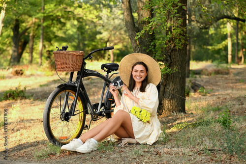 Beautiful young happy woman...