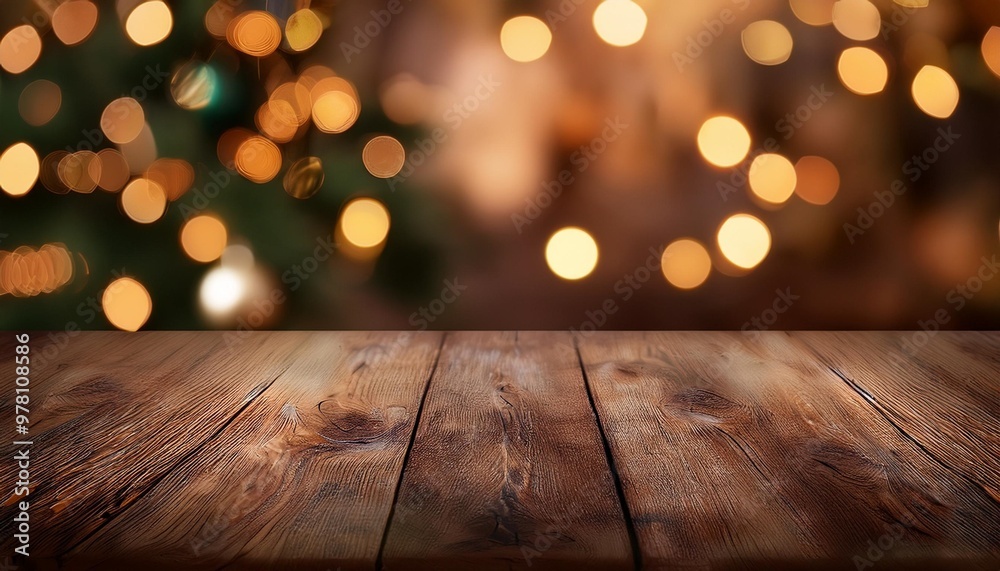Rustic wood holiday background with depth of field for a cozy and warm seasonal ambiance Rustic wood holiday background with depth of field for a cozy and warm seasonal ambiance