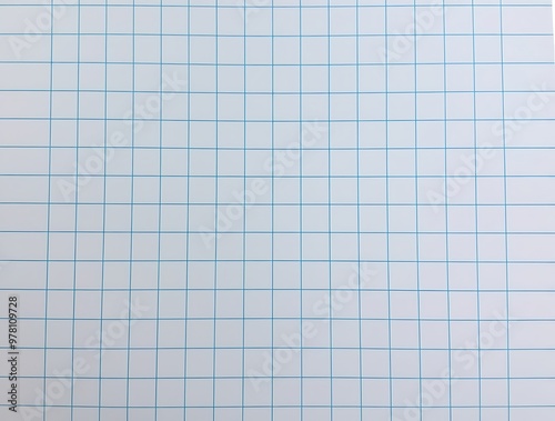 Blank graph paper background with a grid of fine lines on a white surface. Mathematical and engineering aesthetics (21)