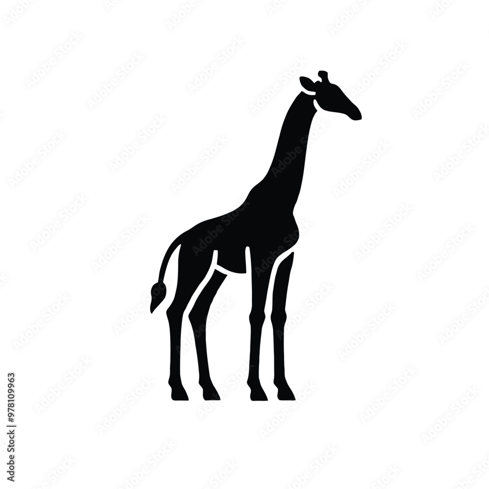 Obraz premium Giraffe Silhouette