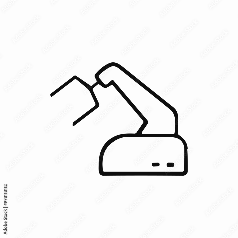 factory automatic machine icon sign vector factory automatic machine icon sign vector