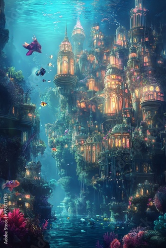 A mesmerizing underwater city photo