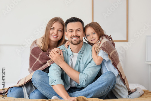 Happy family portrait with ...