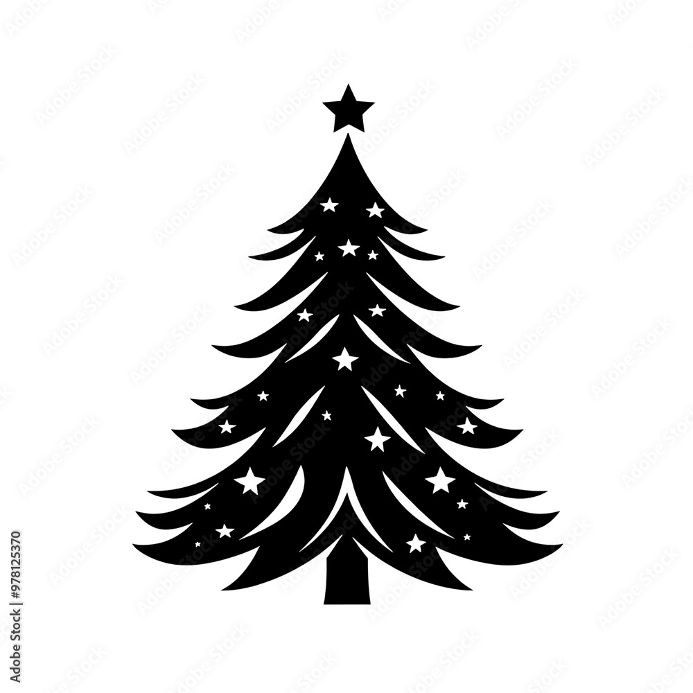 Obraz premium Christmas Tree And Decoration isolated on Transparency Background, Generative AI
