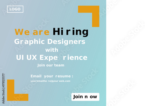 we are hiring template 
easy for edit