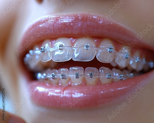 Application of Clear Orthodontic Caps for Teeth Symmetry