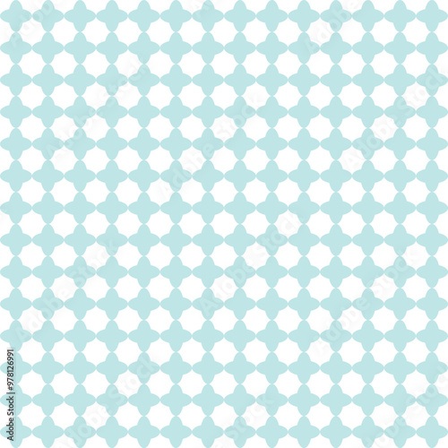 Seamless blue geometric pattern.