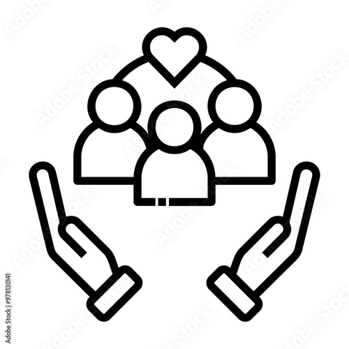 inclusion Line Icon