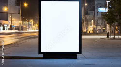 Blank Billboard Mockup for Your Next Ad Campaign - City Night