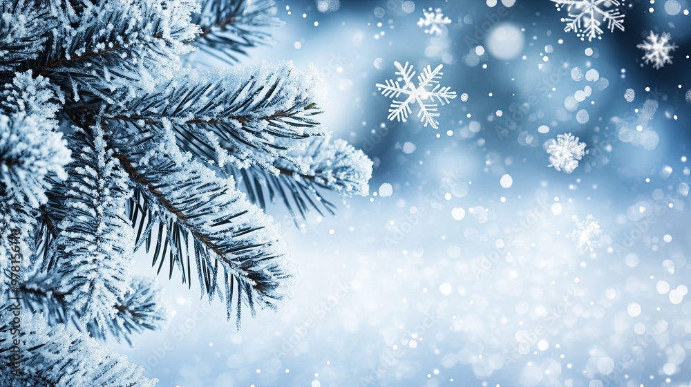 Enchanting Winter Wonderland Scene Featuring Snowflake Patterns and Icy Blue Background, Capturing the Essence of a Frosty and Festive Atmosphere
Enchanting Winter Wonderland Scene Featuring Snowflake Patterns and Icy Blue Background, Capturing the Essence of a Frosty and Festive Atmosphere