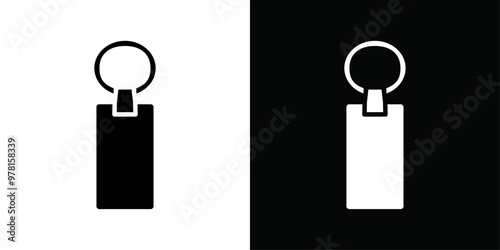 Key Chain Icon Vector flat thin line illustration