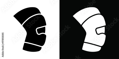 Knee Orthopedic Brace icon Vector flat thin line illustration