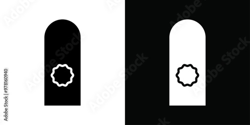 Softener clothes dirt icon Vector flat thin line illustration