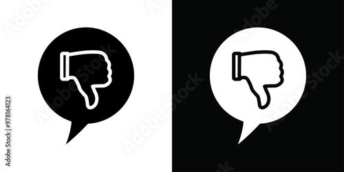 Criticism icon Vector flat thin line illustration