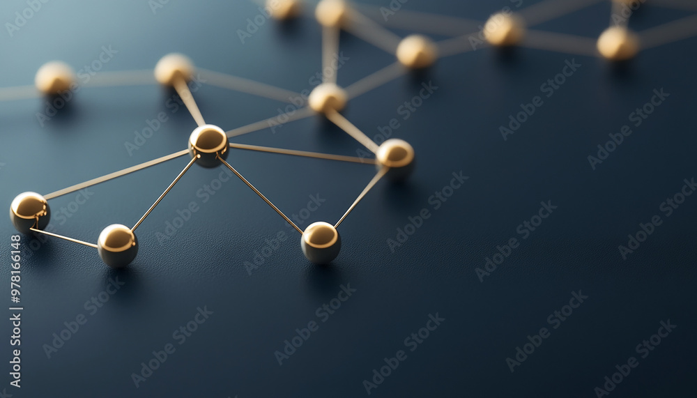 Abstract representation of connections, showcasing nodes and lines on a dark surface, symbolizing communication and technology. Abstract representation of connections, showcasing nodes and lines on a dark surface, symbolizing communication and technology.