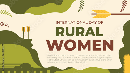 International Day of Rural Women design templet