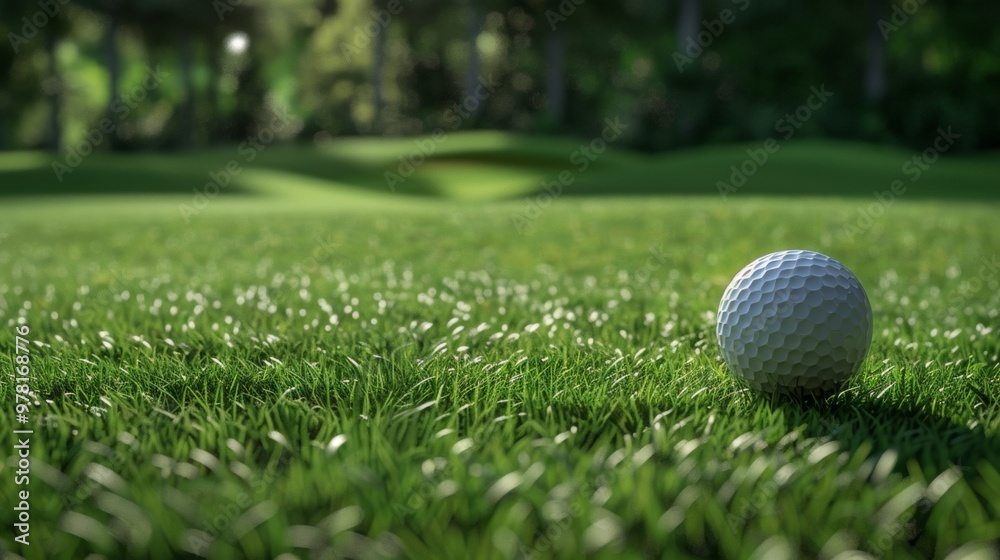 Obraz premium golf ball on the grass