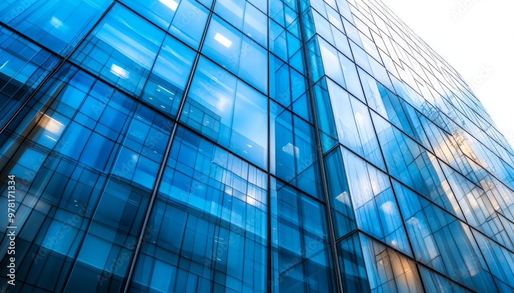 Modern Glass Facade of a High-Rise Building Modern Glass Facade of a High-Rise Building