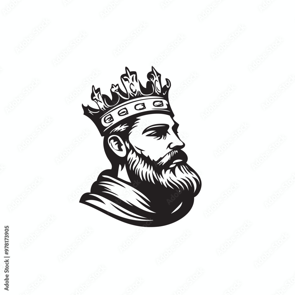 Obraz premium king vector logo, king vector