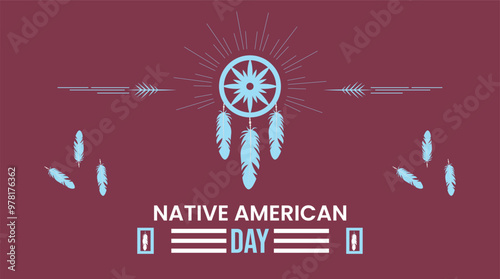 Unity in Tradition Native American Day design templet