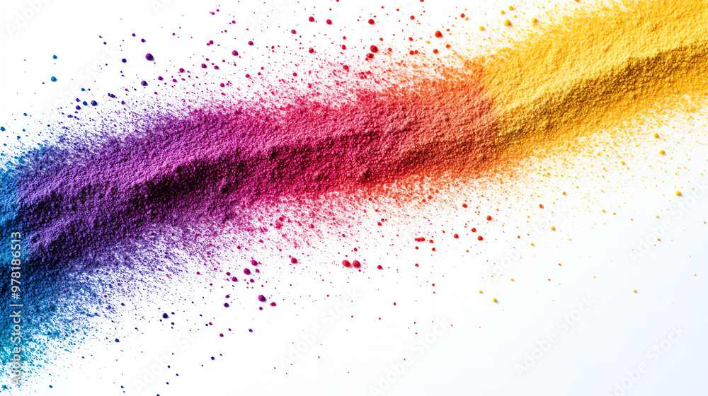 Vibrant powder bursts in a spectrum of colors, creating a dynamic and colorful abstract visual perfect for artistic projects. Vibrant powder bursts in a spectrum of colors, creating a dynamic and colorful abstract visual perfect for artistic projects.