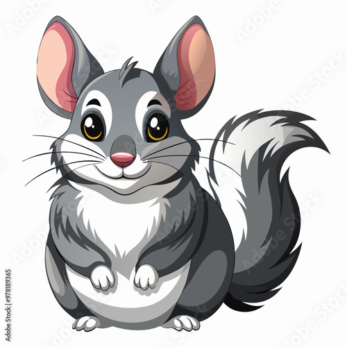 Print Handsome Chinchillas Clipart Vector Illustrations of Charming and Adorable Chinchillas in Various Poses and Styles