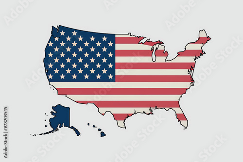 United States map silhouette.