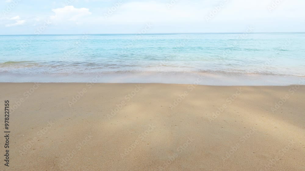 The waves breaking into the sea with the spray from the waves.Copy space The waves breaking into the sea with the spray from the waves.Copy space