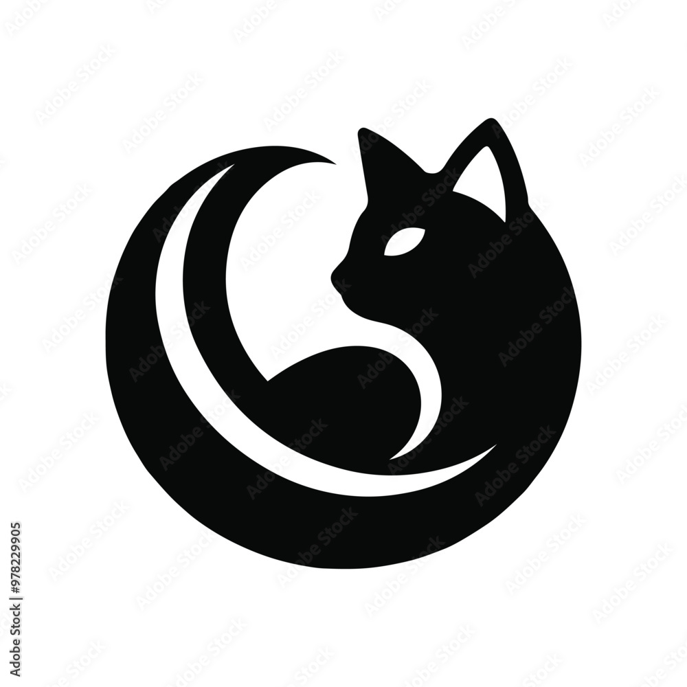 silhouette cat icon silhouette cat icon