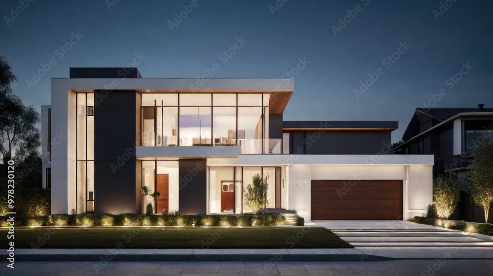 Residential minimalist architecture exterior Residential minimalist architecture exterior