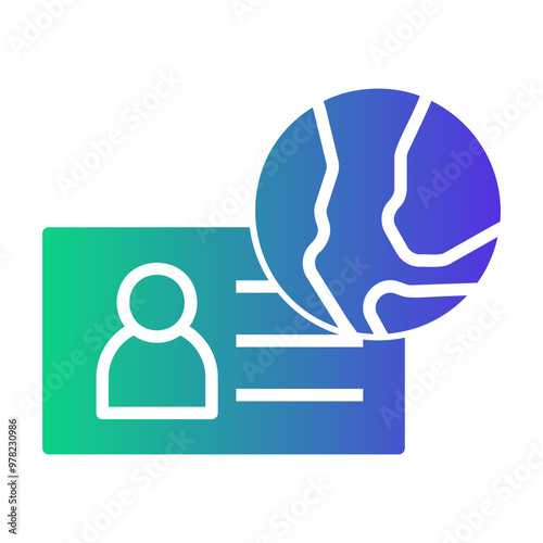 citizenship Gradient icon