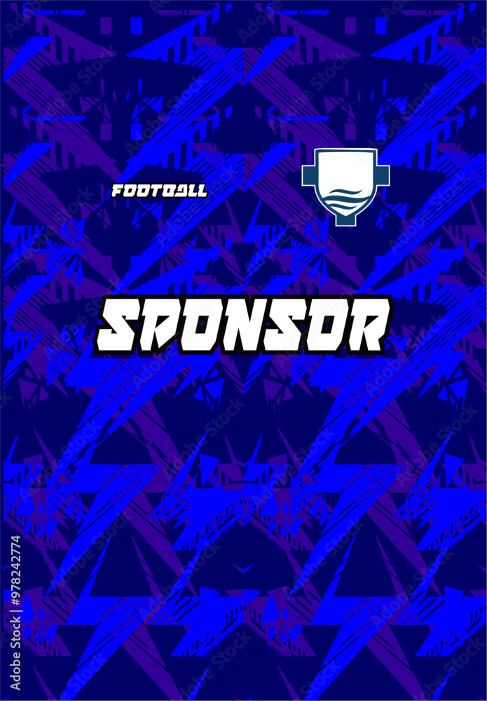 Fototapeta premium vector pattern baground texture soccer jersey design for sublimation