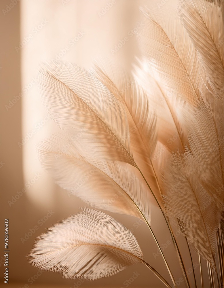 Warm beige plain background with gentle depth of field for a cozy look Warm beige plain background with gentle depth of field for a cozy look