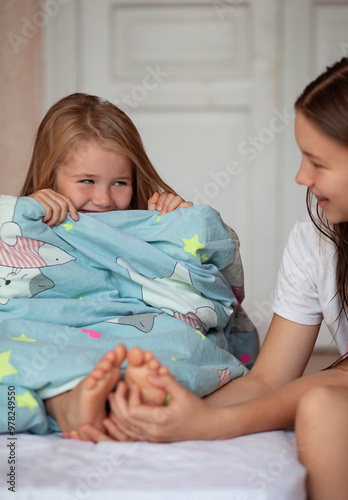 Tickled feed. Image with selective focus 